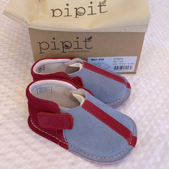 pipit Other - NEW! Pipit “STRIPE” Baby Toddler First Shoes Sky
